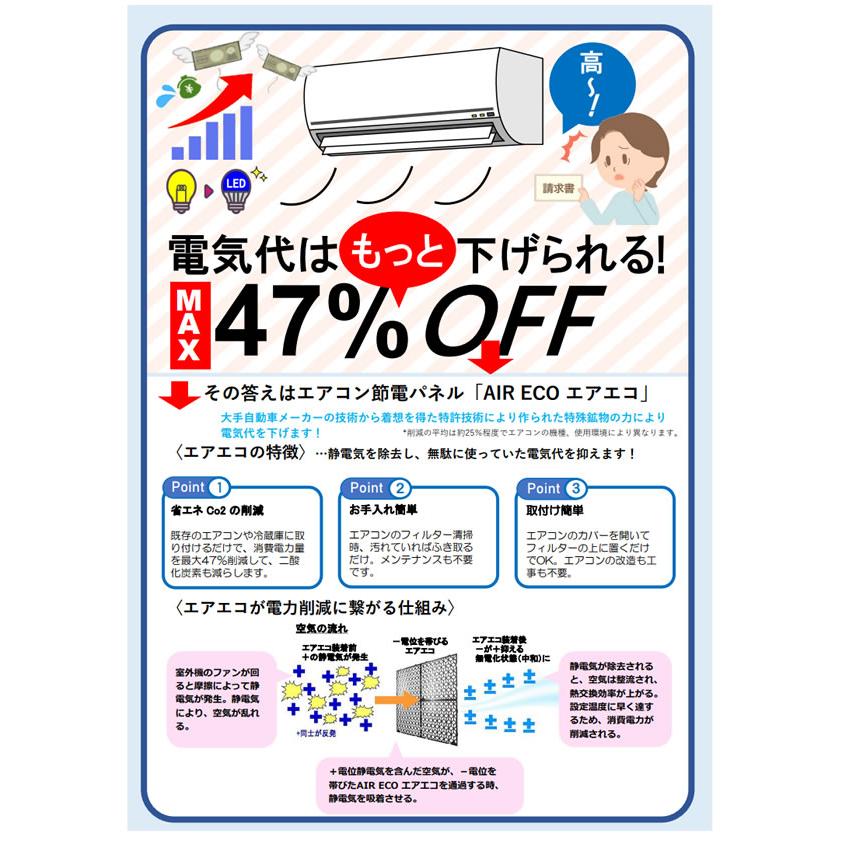 AIR ECO エアエコ 2枚セット 節電フィルター